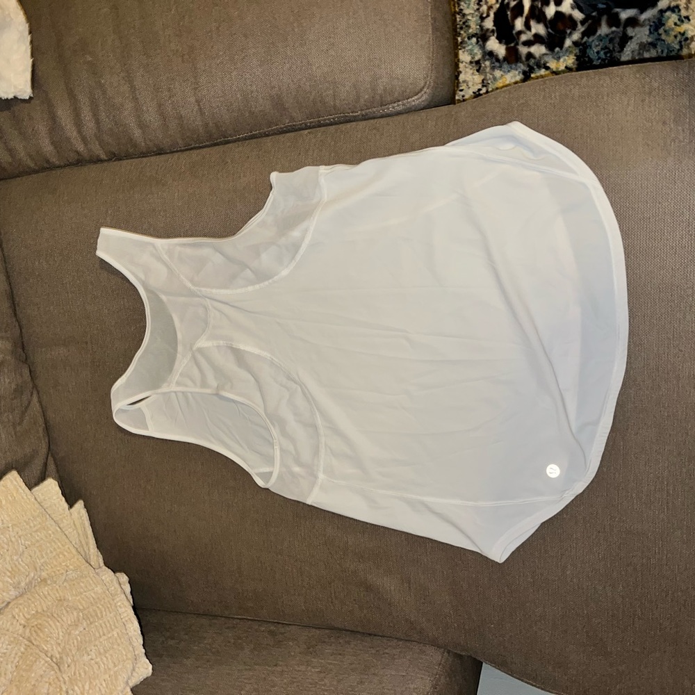 White lululemon top, women’s size 6